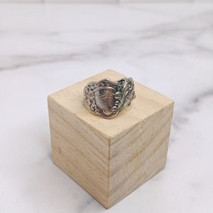 Vintage sterling silver spoon ring